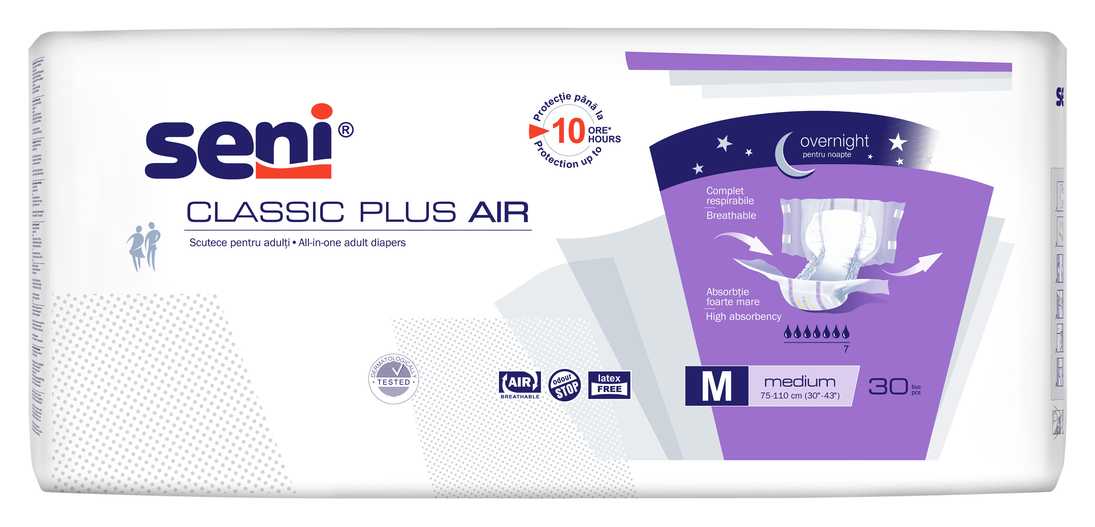 Підгузки для дорослих SENI CLASSIC PLUS AIR medium.(30 шт.)